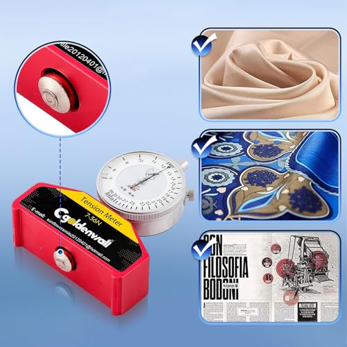 CGOLDENWALL High Precision Silk Screen Printing Tension Meter Force Meter Tester Newton Tension Gauge Measurement Tool in Silk Print 7-36N
