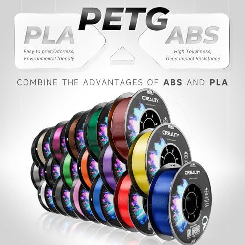 Official Creality PETG 3D Printer Filament 1.75mm 1KG (2.2lbs), Magenta - color: Magenta
