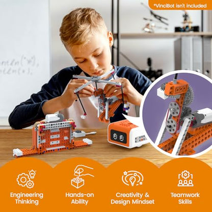 VinciBot Coding Robot with Creator kit for Kids 8-12