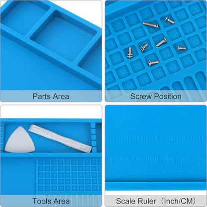 STREBITO Soldering Mat Electronics Repair Mat, Silicone Work Mat 13.8"x9.9"
