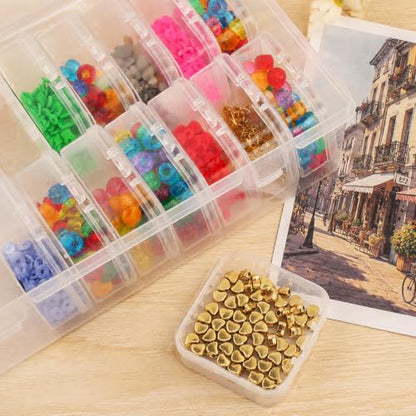 Bead Organizer Box, 31‑Pcs Small Plastic Storage Box, Mini Plastic