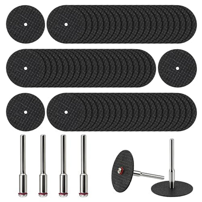 60Pcs Rotary Tool Cut Off Wheel 1-1/4 inch Reinforced Fiberglass Cut Off Wheels and 4Pcs Mandrels