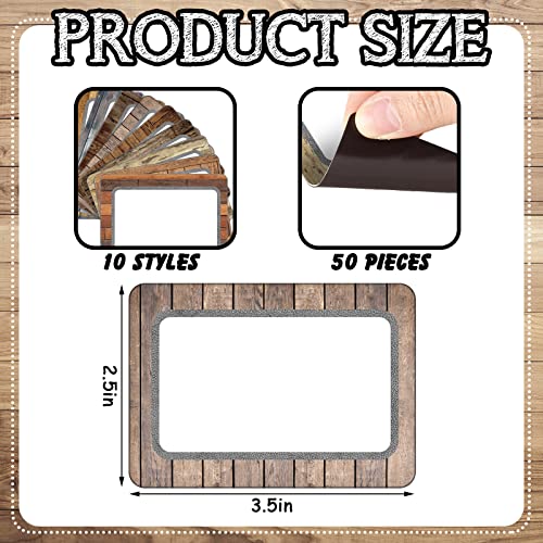 Ctosree 50 Pcs Magnetic Dry Erase Labels for Classroom, Farmhouse - style: Farmhouse