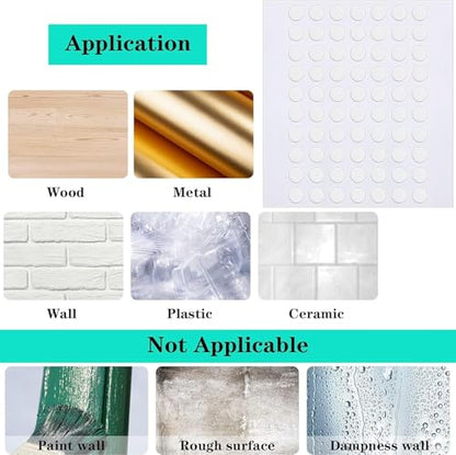 JANYUN 6 mm Sticky Dots,140 Pcs Round Putty Clear Tape for DIY Crafts - size: 6mm Round 140pcs