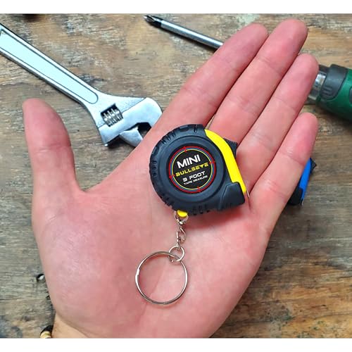 Mini Tape Measure 3 Pack - Small, Pocket Size 3 Foot Tape Measure with Keychain - Inches & Centimeters - 1 m Kids Measuring Tape Retractable - Colors May Vary - Daily Living Products
