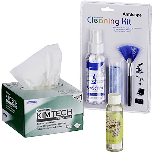 AmScope CLS-CKI-KIM Microscope and Camera Lens Cleaning Kit for Lenses