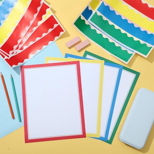 Henoyso 116 Pcs Science Fair Display Board Supplies, Scalloped Borders