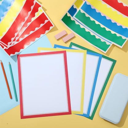 Henoyso 116 Pcs Science Fair Display Board Supplies, Scalloped Borders