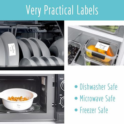 150 Large Size Removable Customizable Blank Labels, Water/Oil/Tear Resistant, No Residue for Home Organization Projects, Bins, Kitchen Storage Containers, Desk Items(6”x 4”) - size: 6”x 4”, style: 150 pcs