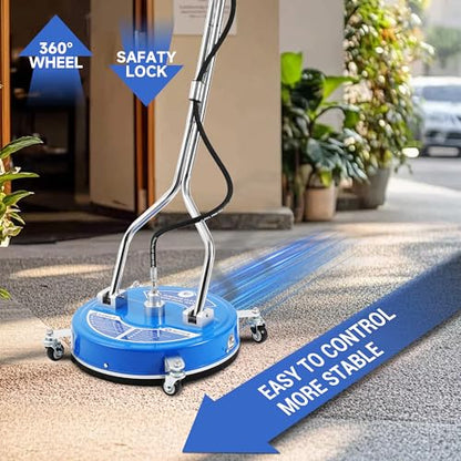 RIDGE WASHER 18’’ Pressure Washer Surface Cleaner with Dual Handle,4500 PSI - size: 18 Inch