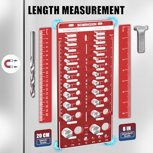 Upgrade Thread Checker, 70 Nut and Bolt Thread Checker with Magnetic Base - size: 70 Thread Checker