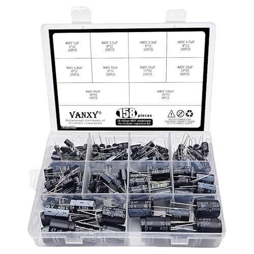 400V Electrolytic Capacitor 1uF to 100uF Aluminum Capacitors kit 10Values