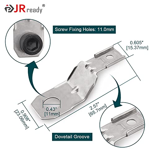 JRready ST6355 Connector Accessory Kit，8pcs Mounting Clips are Installed On The Receptacle to Mount Deutsch DTM-DTP-DT Series Size 2/3/4/6/12 Pin Connectors with Work