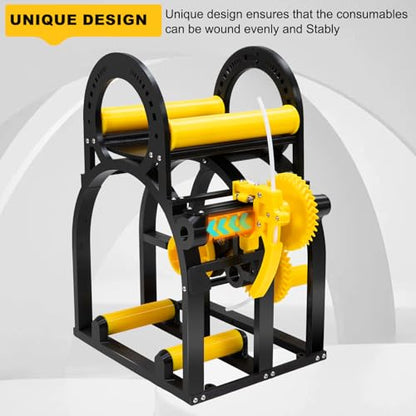3D Industrial Filament Respooler Machine, 3D Printer Winder Machine - color: Manual