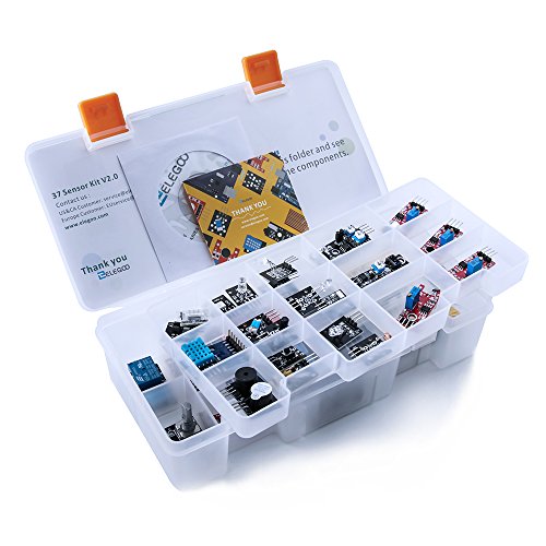 ELEGOO UNO R3 Project Smart Robot Car Kit Upgraded 37 in 1 Sensor Modules Kit