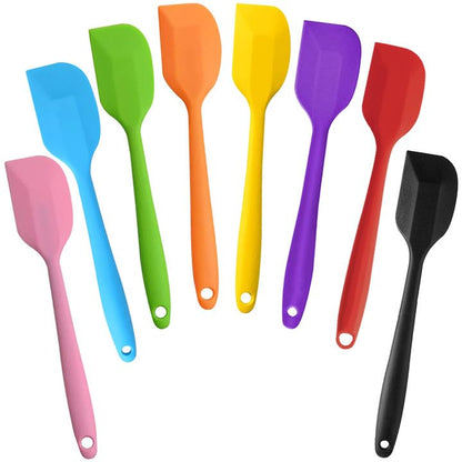 COLOGO Silicone Spatulas, 8 Pack 11 Inch, Seamless One-Piece Design - size: 11 INCHES