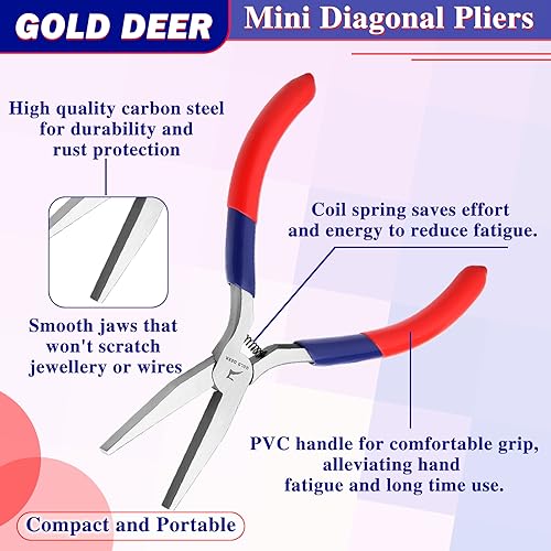 Flat Nose Pliers - Duck Bill Precision Pliers with Smooth Jaws for Jewelry Making, Wire Bending & Small Object Gripping - style: Flat Nose Pliers With Smooth Jaw