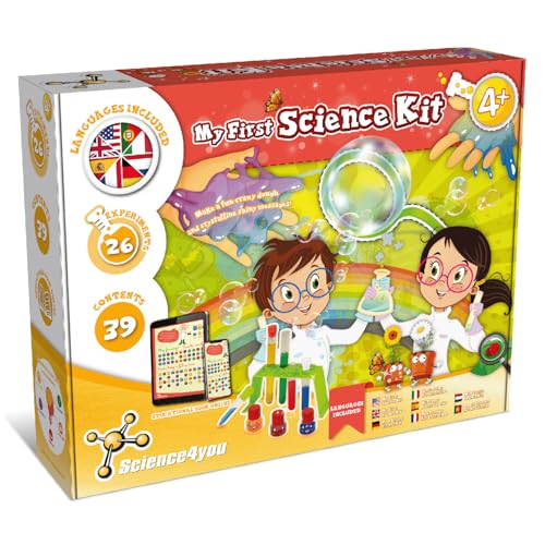 Science4you My First Science kit for Kids Age 4+ - Kids Chemistry Set + Science kit with Educational Experiments, STEM Toys, Games, Birthday Gifts for Boys & Girls Age 4 5 6+ - style: 3. First Science Kit
