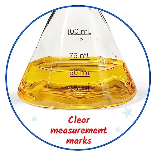 hand2mind Starter Science Measuring Flask Set, 8 Pieces, Ages 3+