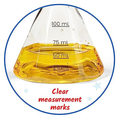 hand2mind Starter Science Measuring Flask Set, 8 Pieces, Ages 3+