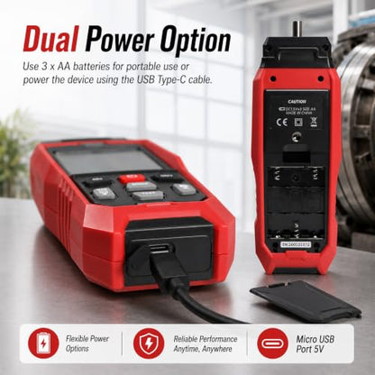 Digital Tachometer Contact & Laser RPM Meter with USB Data Logging - color: Tachometer Logger