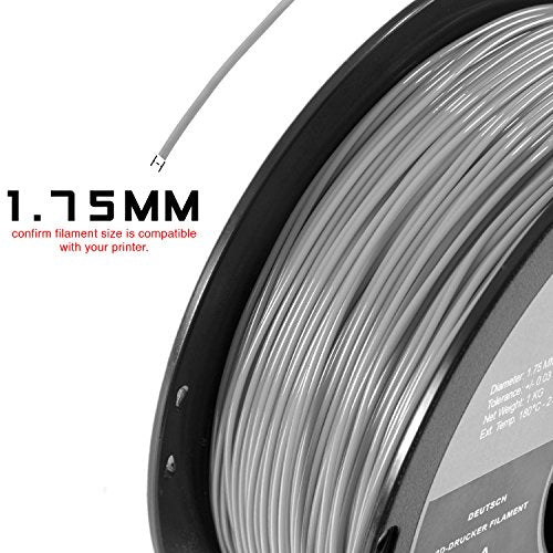 HATCHBOX 1.75mm Red PLA 3D Printer Filament, 1 KG Spool, Dimensional Accuracy +/- 0.03 mm, 3D Printing Filament - color: Red
