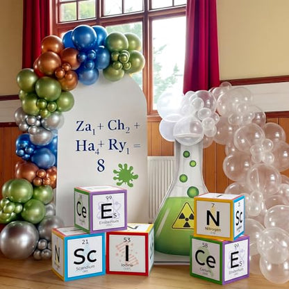 Ctosree 5 Pcs 12 Inches Large Science Party Decorations, Vivid - color: Vivid, style: Science