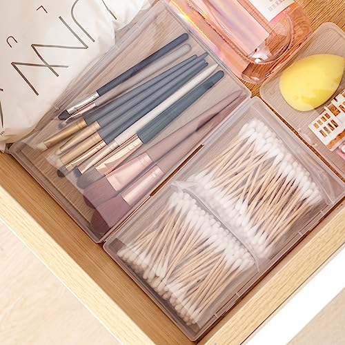 Small Storage Containers 28 Pack Mixed Sizes Plastic Craft Boxes Clear