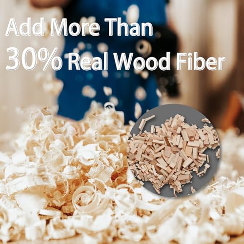 30% Real Wood Fiber 3D Printer Filament Bundle, 3 D PLA Printing Print Filament 1.75 mm, +/-0.03mm & 2.2 lbs, Walnut, Oak, Cherry, Teak, 250g X 4 Pack - color: 4 Wood