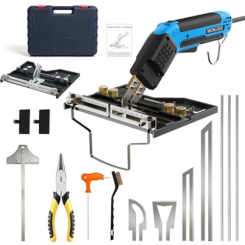 【New Model】 Foam Cutter Electric Hot Knife, Foam Cutting Tool Kit,Air Cooled 200W Styrofoam Cutting Tool Kit for Cutting Foam Board Insulation, EPP, EPS, XPS, EVA - color: blue Air-cooled Version