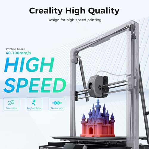 Creality 3D Printer Filament 1.75mm, Rainbow PLA+ Plus Pro Filament Toughness Upgraded, Dimensional Accuracy ±0.02mm, Fit Most 3D Printers, 4 Pack 1kg Spool(2.2lbs), Rainbow - color: Gradient