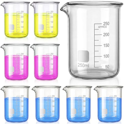 8 Pcs 250ml Glass Beaker Set Griffin High Borosilicate Beaker