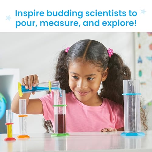 hand2mind Starter Science Graduated Cylinder Set, Set of 5