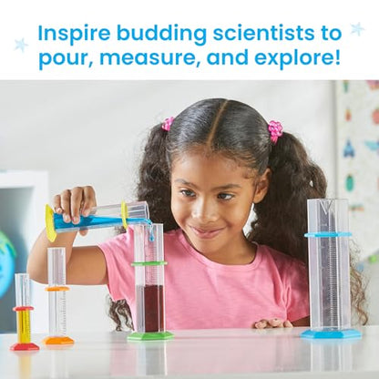 hand2mind Starter Science Graduated Cylinder Set, Set of 5