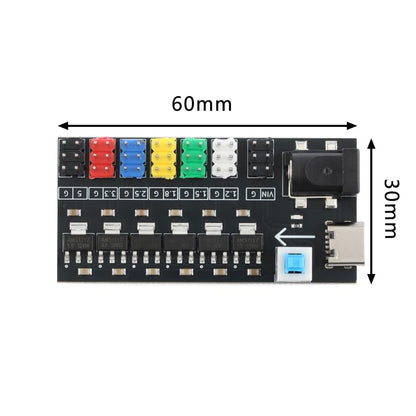5Pcs AMS1117 1.2V-5V DC-DC Step-Down Power Module Type-C DC Input