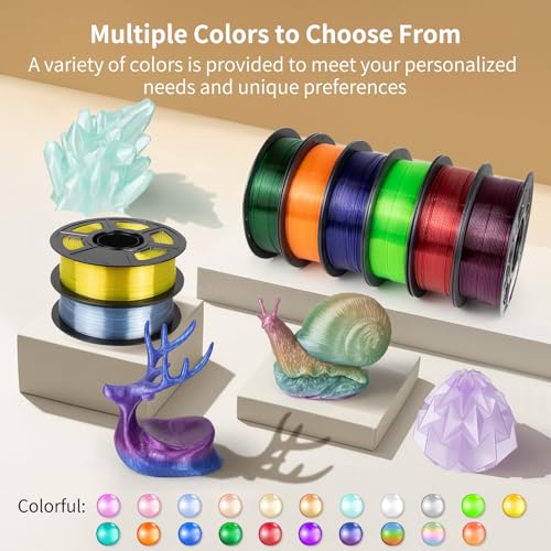 IEMAI PETG Filament 1.75mm, Transparent Lavender Purple 1kg - color: Transparent Lavender Purple