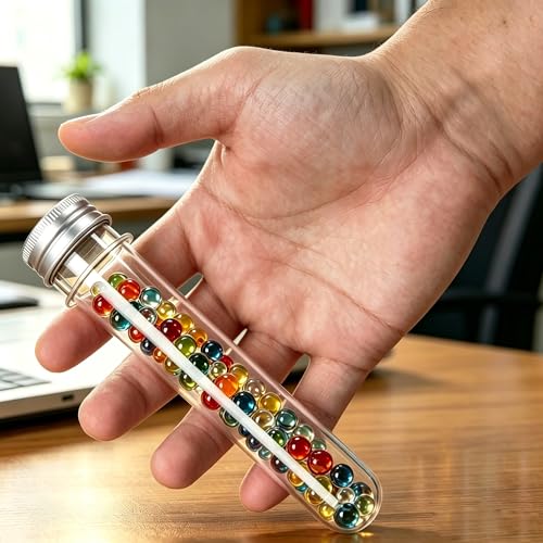 3 Pcs Plastic Test Tubes with Caps, 40ml Clear Test Tube Containers 25 x 140 mm, Reusable Tubes for Candy Storage, Party Favors, Beads, Bath Salts & Lab Experiments (3, Silver) - color: Silver