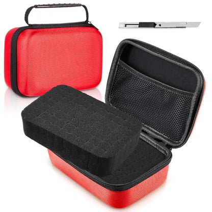 Relaxweex Hard Case with Foam, 13.5 X 9.8 X 5.5 Inch, Red - color: Red, size: 13.5 x 9.8 x 5.5 inch