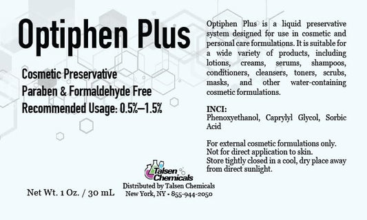 Optiphen Plus Preservative for Cosmetics, Optiphen Natural Preservative For Lotions Making DIY Products, Serums (1 Ounce / 30 mL)