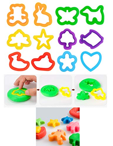 Letter Molds Tools Set for Kids 69Pcs Accessories, Rollers and Cutters, Numeral Various Plastic Animal Molds and Art Clay Tools for Creative Cutting - color: #09-69PCS