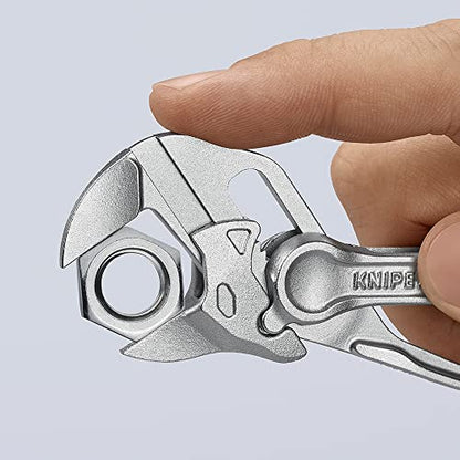 KNIPEX Tools 86 04 100 Pliers Wrench XS, 4", Silver - size: 4-Inch, style: Wrench