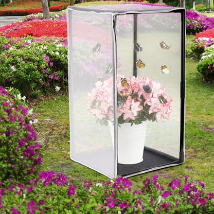 Kingrol 31-Inch Butterfly Habitat Cage, Mesh Enclosure for Caterpillars