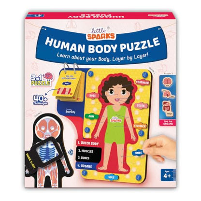 Smartivity Human Body Anatomy Puzzle for Kids 4-7 Years