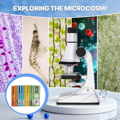 Kids Microscope Kit with Blank and Prepared Slides