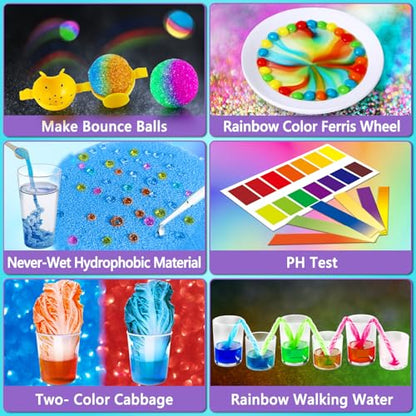 UNGLINGA 70+ Experiments Science Kit for Kids, Chemistry Set - style: science kits with 70+ experiments