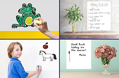 Dry Erase Board with Adhesive Back - White Board Dry Erase Vinyl Wall Decals-Stain Resistant & Portable Dry Erase White Board Magnetic Receptive,for Notes & Memos for Kitchen Home Office(2 ft x25ft) - size: 2 ft x 25 ft