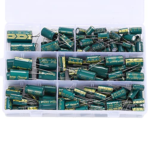 19 Values 135PCS Aluminum Electrolytic Capacitor Assortment Kit