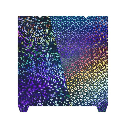 IdeaFormer-3D Rainbow Circles+Kaleidoscope PEK Build Plate for Creality K1/K1C/K1 SE/Ender 3 S1/Pro/Ender 3 V3 SE/Ender 3 V3 KE/Ender 5 S1, PEK Print Bed 235x235mm for K1/K1C/K1 SE/Ender 3 V3 SE/KE - color: Rainbow Circles+Kaleidoscope PEK