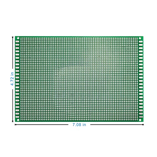 Double Sided PCB Board,D DZRCOXI Large PCB Circuit Board Protoboard 3PCS 12X18CM for DIY Soldering Electronic Projects Compatible with Arduino Kits (12X18CM-3Pcs) - style: 12X18CM-3Pcs