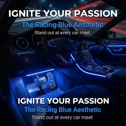 2 PCS Car Pedal Covers, Aluminum Alloy Non-slip Brake Throttle Pedal Covers Kit, Anti-rust Stripes Automatic Treadle Protector with "Sports", Universal for Most Cars, Trucks, Vans (Blue) - color: Blue